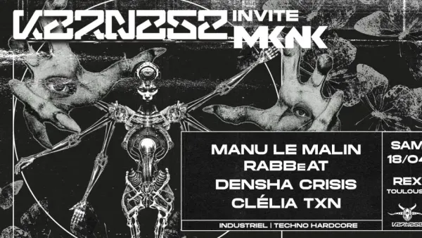 KARNAGE inv. MKNK w/ Manu le Malin + Rabbeat + Densha + Crisis + Clélia TxN | Le Rex