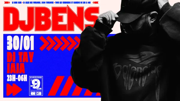 DJ BENS - VENDREDI 30 JANVIER 2026 | Nine Club