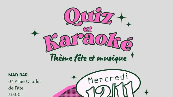 Quiz & Karaoké – Spécial Fête & Musique | MAD Bar