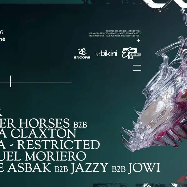 Affiche de l'événement Teletech Toulouse : AZYR + FASTER HORSES b2b BELLA CLAXTON + HÖRA + RESTRICTED + SAMUEL MORIERO + VIEZE AZBAK b2b JAZZY b2b JOWI @ Le Grand Marché MIN Toulouse