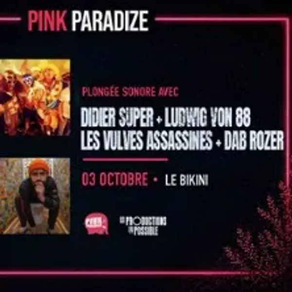 Affiche de l'événement Ludwig Von 88 + Dider Super + Les Vulves Assassines + Dab Rozer