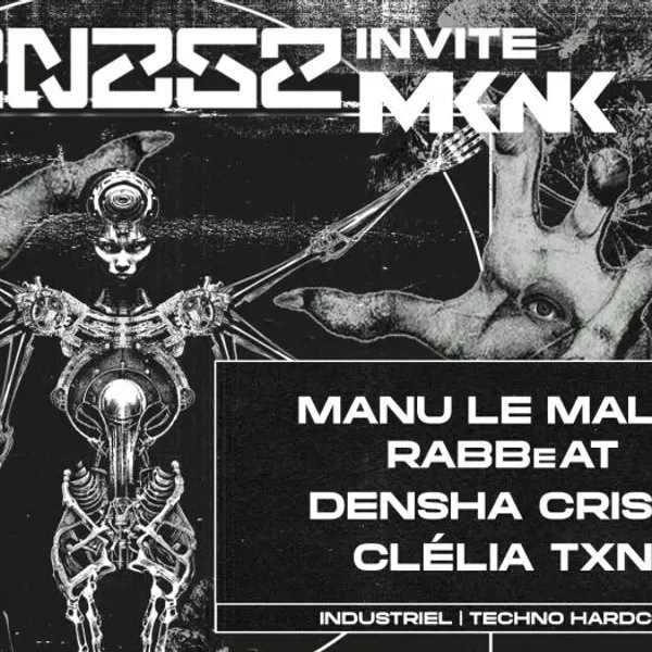 Affiche de l'événement KARNAGE inv. MKNK w/ Manu le Malin + Rabbeat + Densha + Crisis + Clélia TxN
