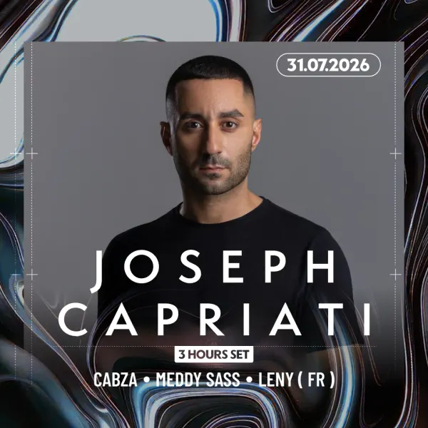 Affiche de l'événement JOSEPH CAPRIATI 3HRS SET x PONEY CLUB 2026