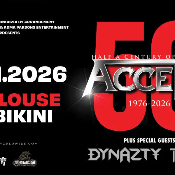 Affiche de l'événement ACCEPT "50th Anniversary Tour" + DYNAZTY + TAILGUNNER