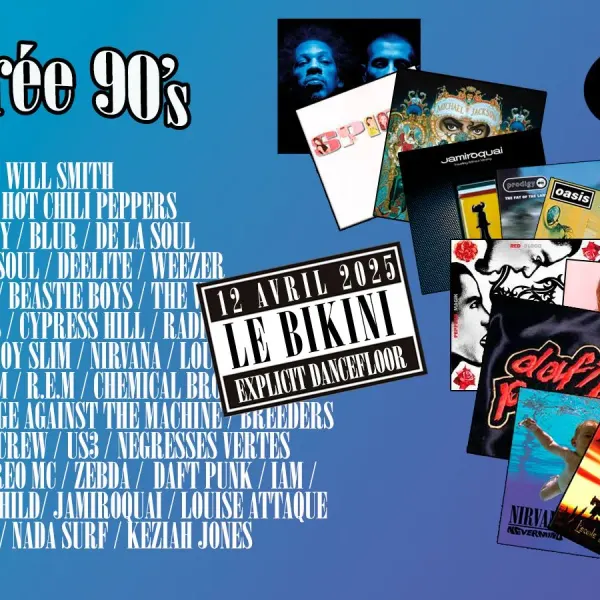 Affiche de l'événement Soirée Années 90