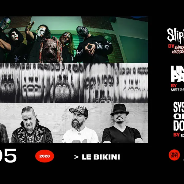 Affiche de l'événement EARLY MAGGOTS (Slipknot Tribute) + METEORA (Linkin Park Tribute) + SOLDIER SIDE (System of a Down Tribute)