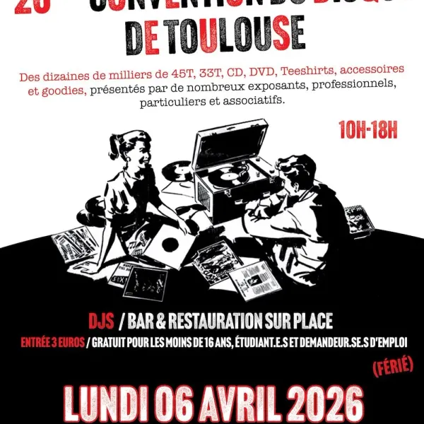 Affiche de l'événement 26° Convention du Disque de Toulouse