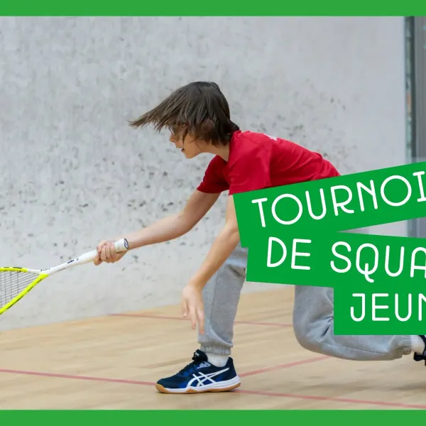 Affiche de l'événement Tournoi de squash jeunes
