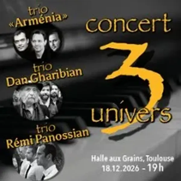 Affiche de l'événement 3 Trios - 3 Univers - classique, musique du monde, jazz