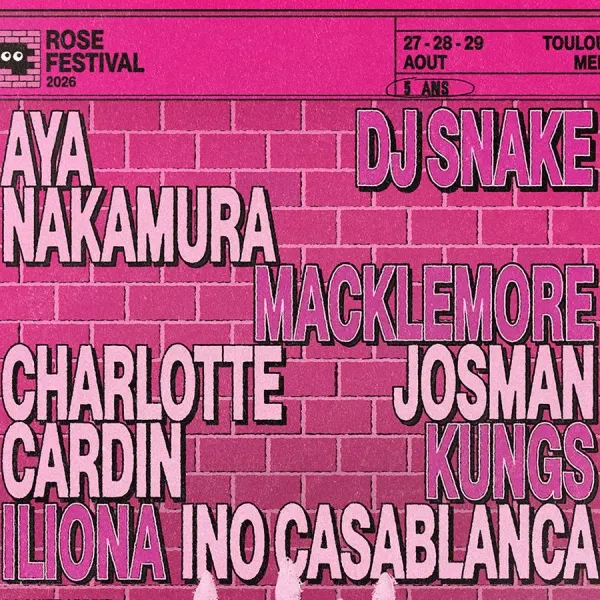 Affiche de l'événement ROSE FESTIVAL 2026 - PASS SAMEDI