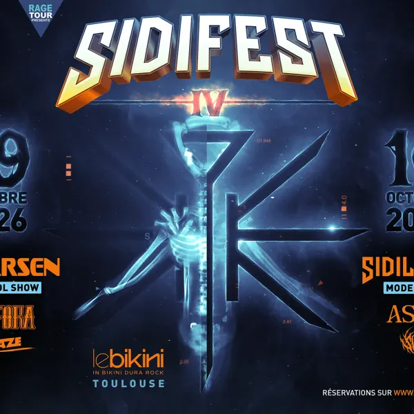 Affiche de l'événement Sidifest IV (pass samedi) : SIDILARSEN "MODERN SHOW" + ASHEN + SUNBORN