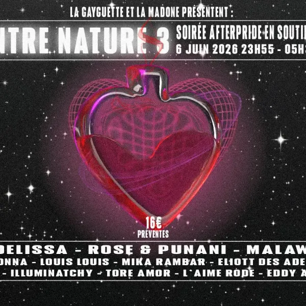 Affiche de l'événement La Madone x La Gayguette - After Pride : Contre Nature 3