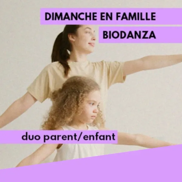 Affiche de l'événement Dimanche en famille : Biodanza
