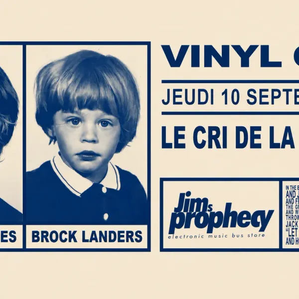 Affiche de l'événement Vinyl Only #4 Jim's Prophecy: Brock Landers & Andry B Torres