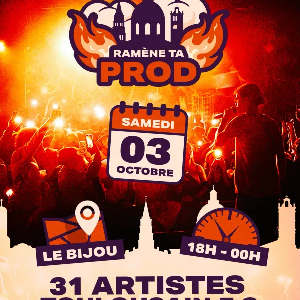 Affiche de l'événement Ramène Ta Prod au Bijou