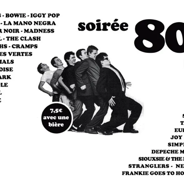 Affiche de l'événement Soirée Années 80