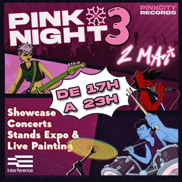 Affiche de l'événement Pink City Records : Pink Night #3