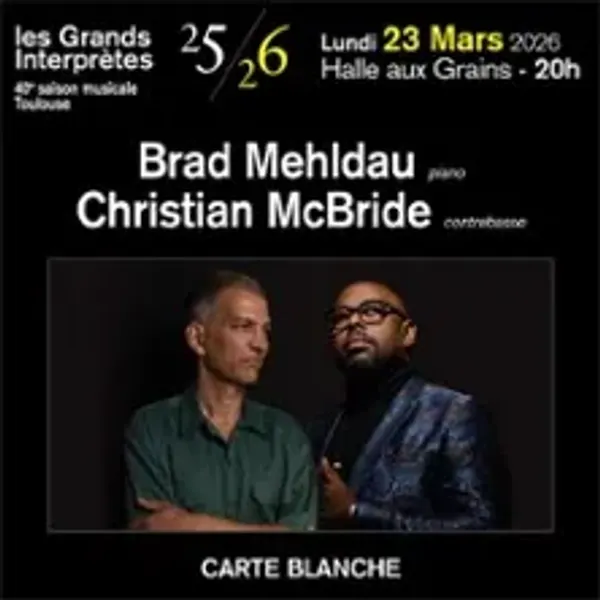 Affiche de l'événement Brad Mehldau et Chsritian Mcbride