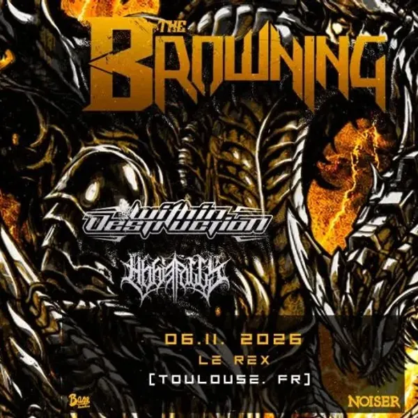 Affiche de l'événement The Browning & Within Destruction & Abbie Falls