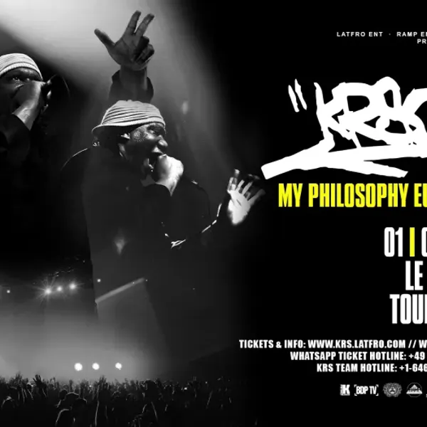 Affiche de l'événement KRS ONE - My Philosophy European Tour