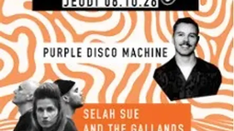 Purple Disco Machine + Selah Sue + Caravan Palace + Machines Vivantes